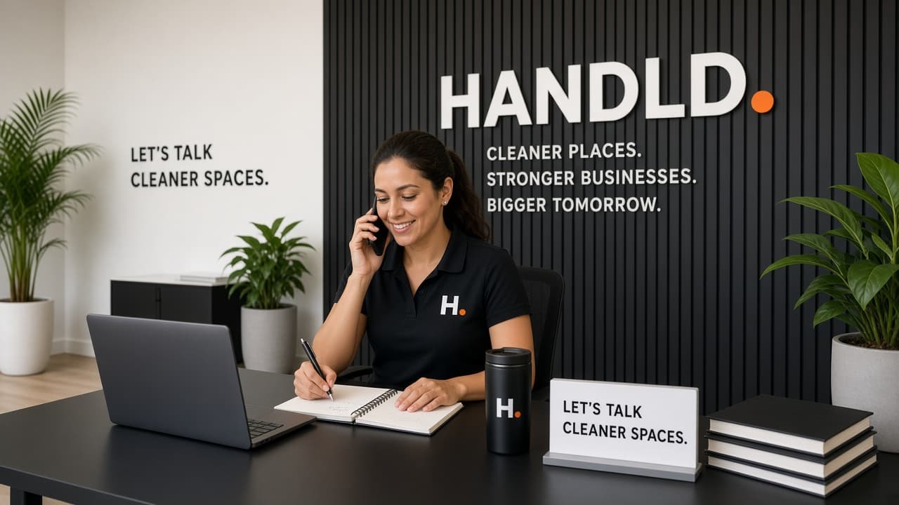HANDLD coordinator at the operations desk taking a service call